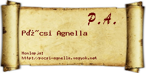 Pócsi Agnella névjegykártya